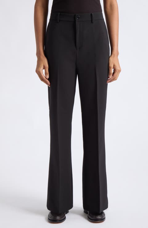 City Crepe Straight Leg Pants