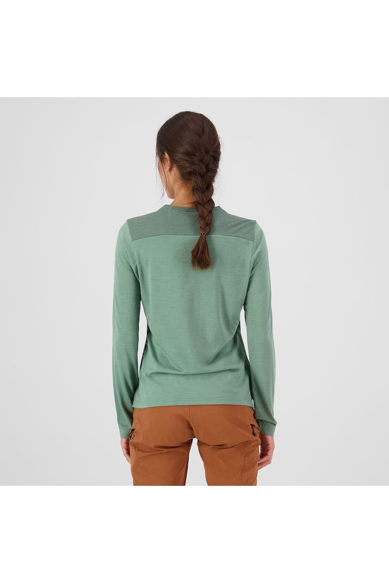 Diversion Merino Long-Sleeve Bike Jersey - Women's, Alternate, color, Thyme/Cypress