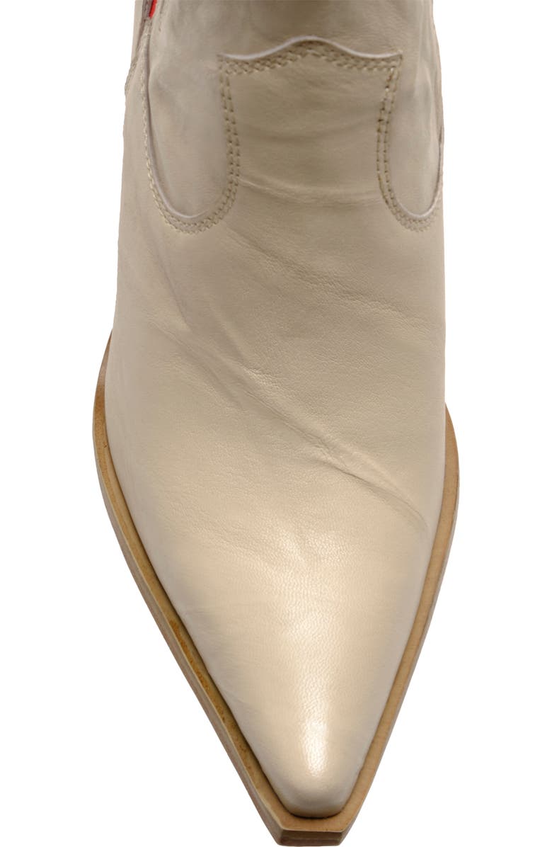 Free People Flash Western Chelsea Boot, Alternate, color, Bone