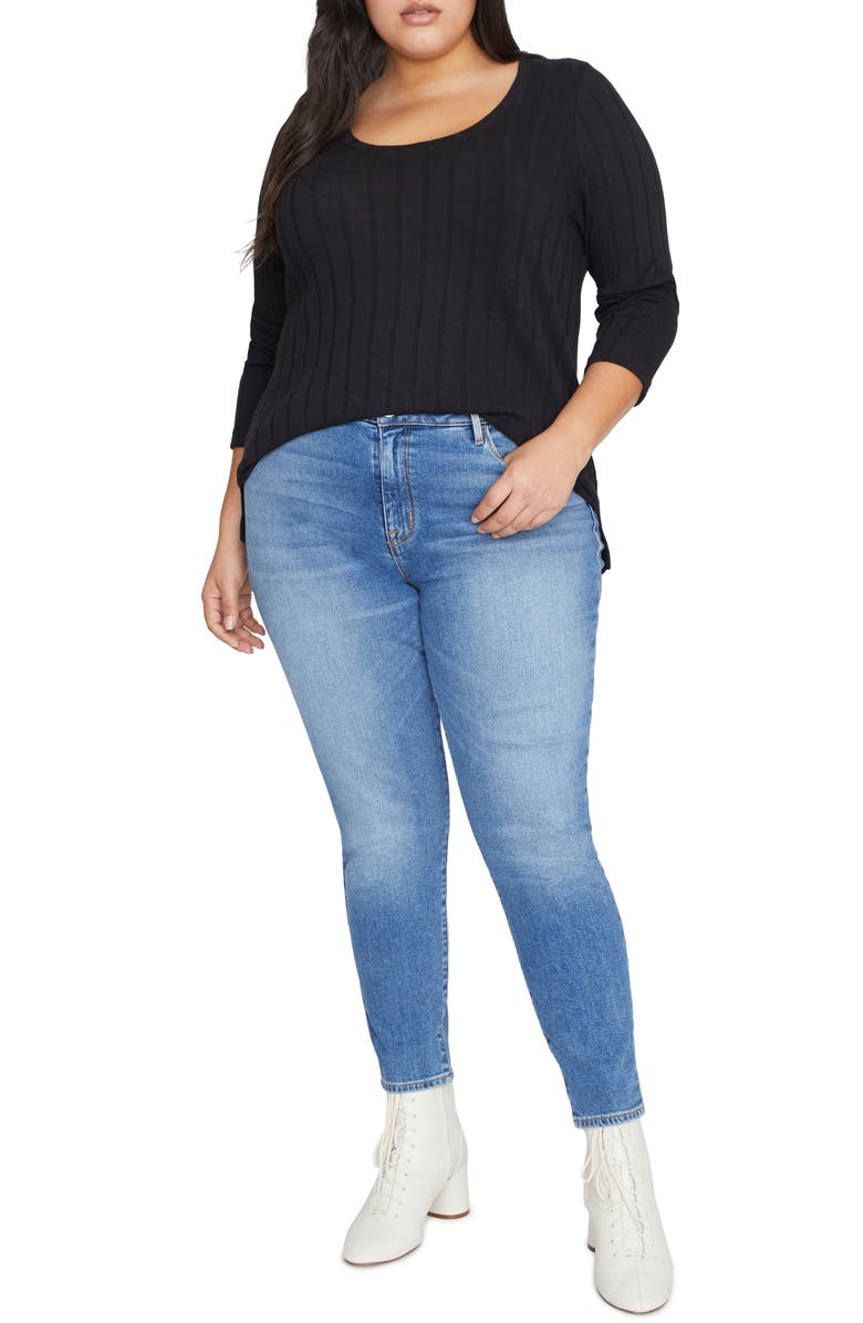 Sanctuary Ruby Ribbed Knit Top, Alternate, color,