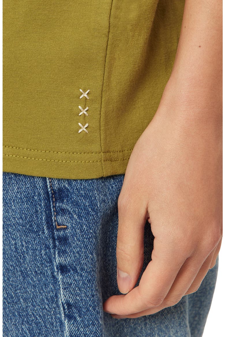 Relaxed Fit Roll Cuff Graphic T-Shirt, Alternate, color, GREEN MOSS W/ WHITECAP