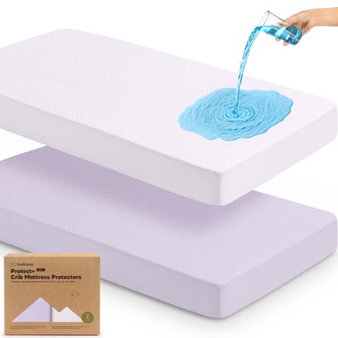 2-pack Quin Protect+ Waterproof Crib Mattress Protector