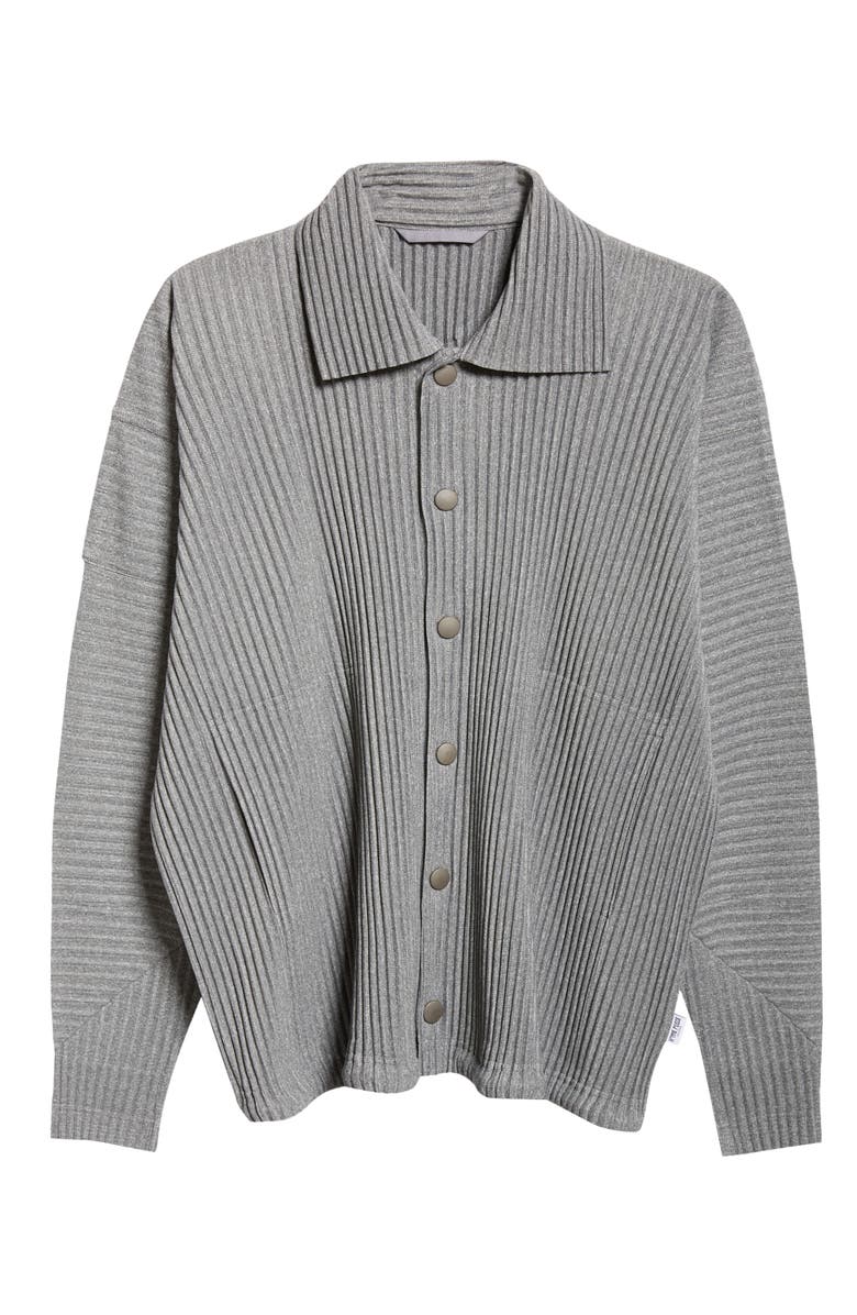 Homme Plissé Issey Miyake Heather Pleated Jacket, Alternate, color,