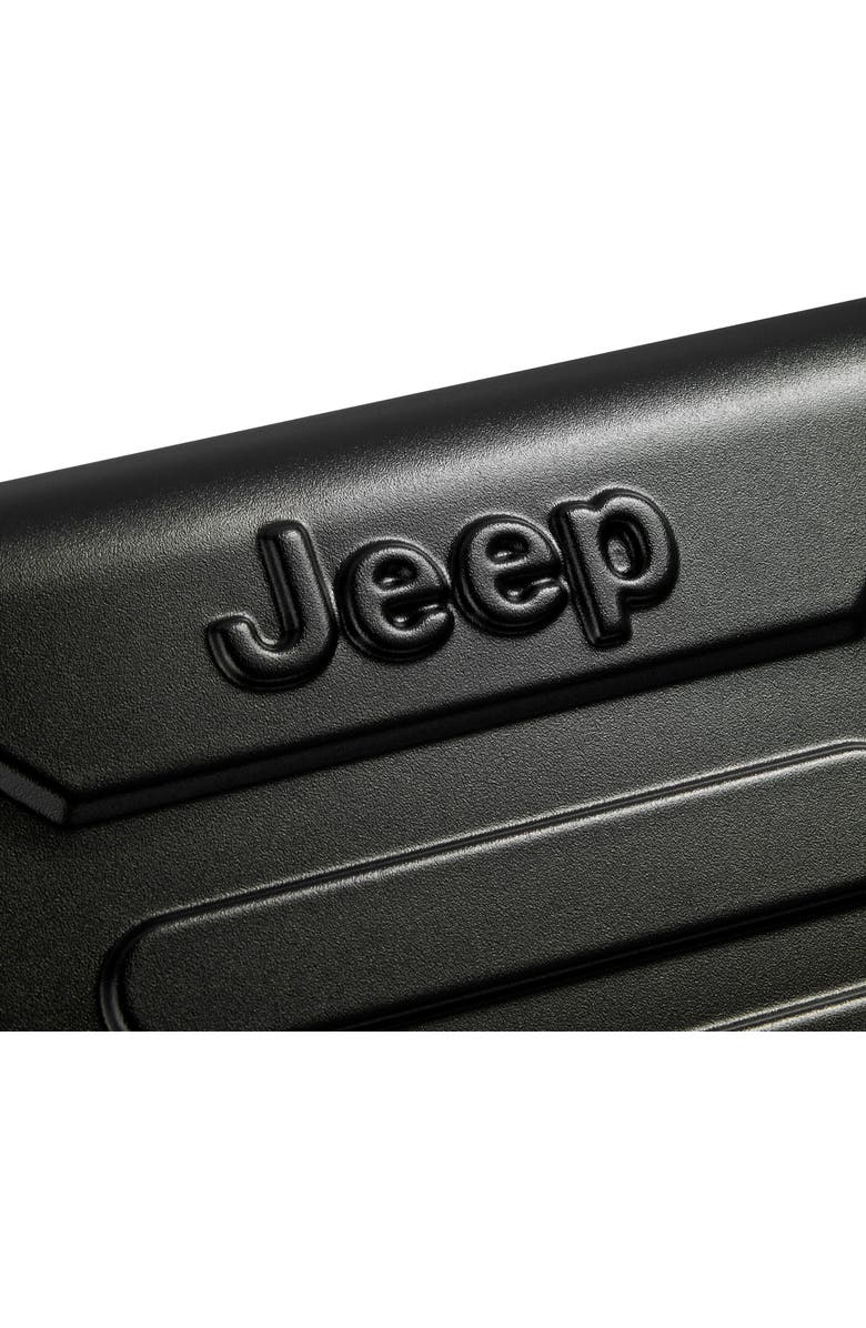 JEEP JH004C Checked-Medium 24 Inch Hardside Expandable Luggage with Spinner Wheels, Alternate, color, Black