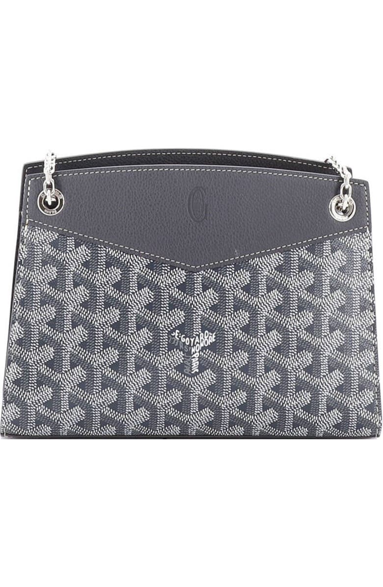 Pre-Owned Goyard Structured Rouette Chain Shoulder Bag Coated Canvas Mini, Alternate, color, Gray
