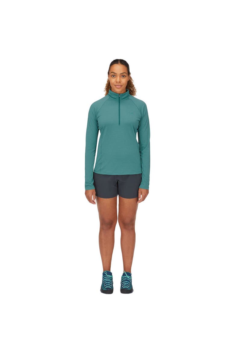 Sonic Long-Sleeve Zip T-Shirt - Women's, Alternate, color, Eucalyptus