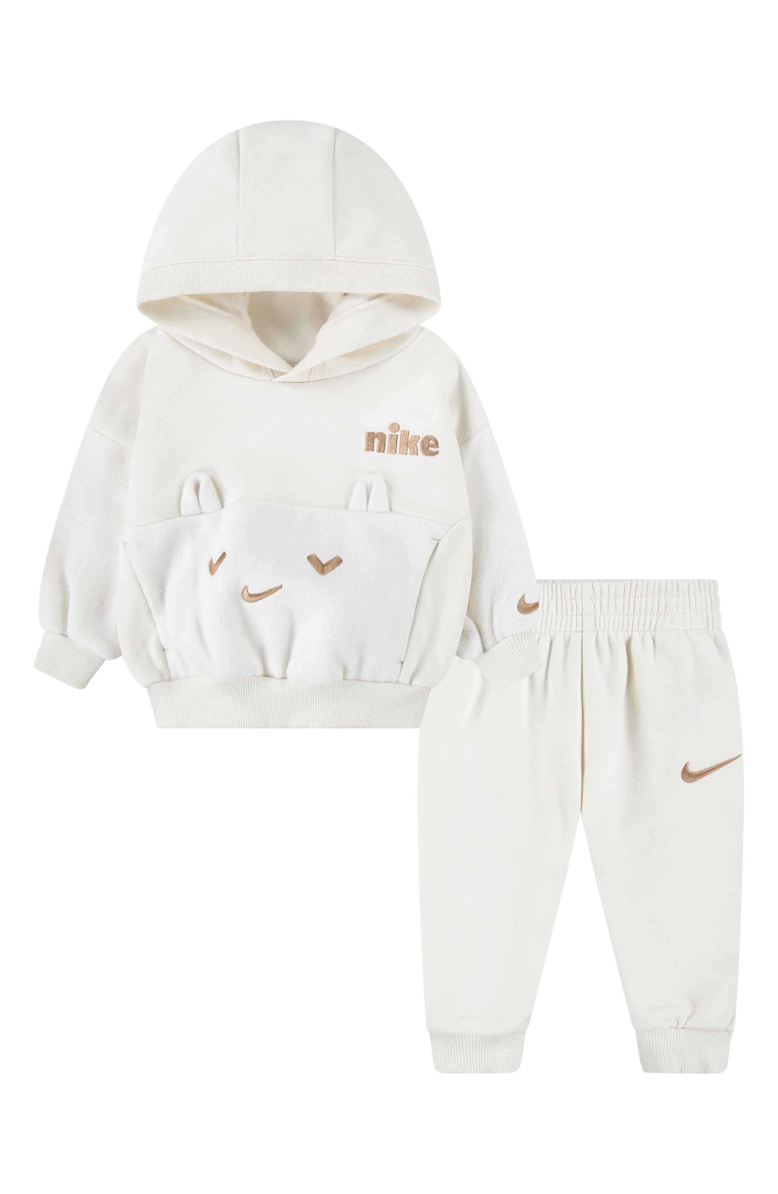 Nike Animal Embroidered Fleece Hoodie & Joggers Set