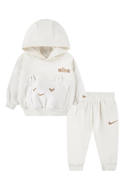 Animal Embroidered Fleece Hoodie & Joggers Set (Baby)