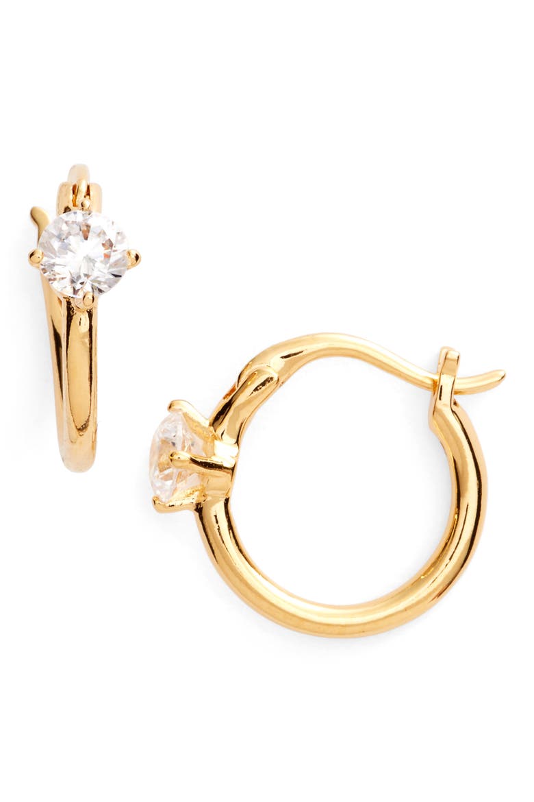 Jasmine Small Hoop Earrings, Main, color, GOLD
