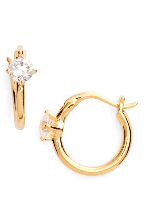 Nadri Jasmine Small Hoop Earrings