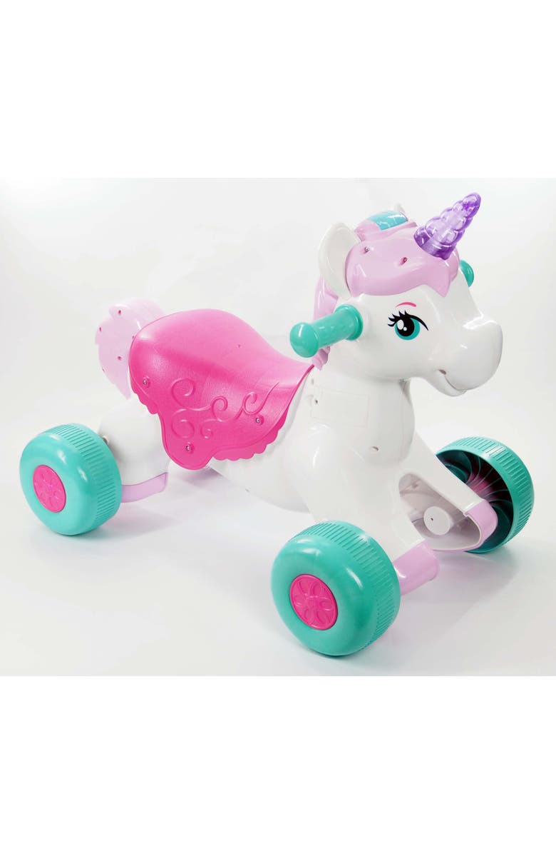 Kiddieland Light N Sounds Magical Rideon Unicorn, Main, color, Multicolored
