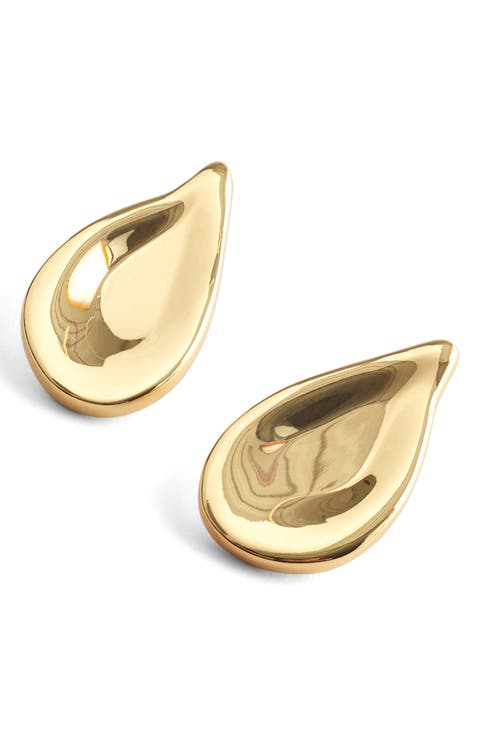 Oversize Droplet Stud Earrings