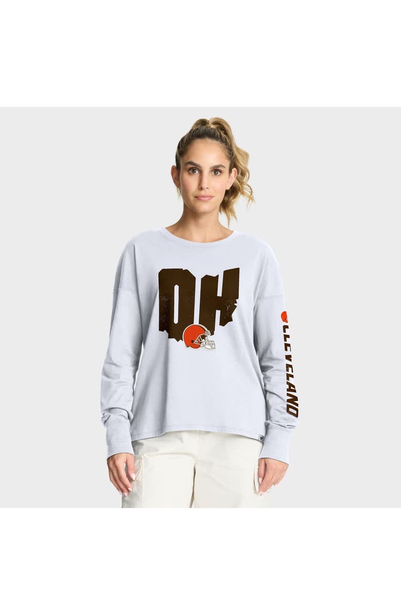 FANATICS Women's Fanatics White Cleveland Browns Hometown Legacy Long Sleeve T-Shirt, Alternate, color, White