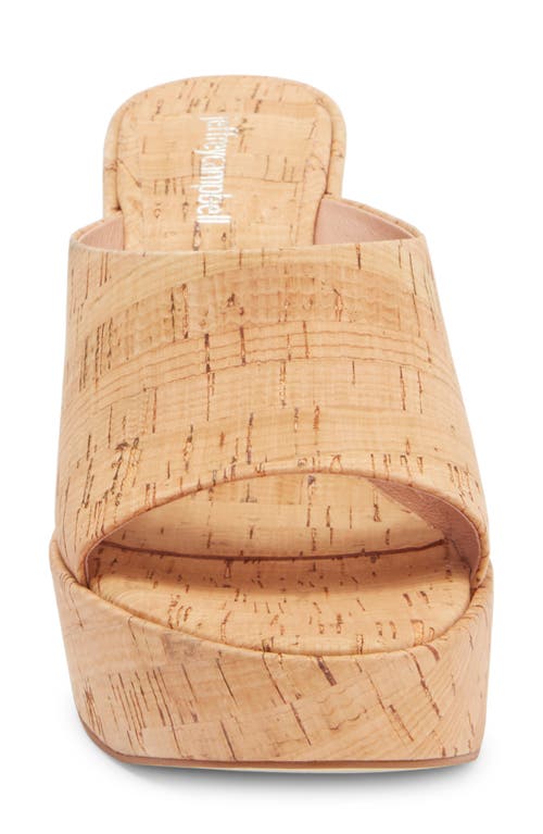 Jeffrey Campbell Enriched Platform Slide Sandal In Cork