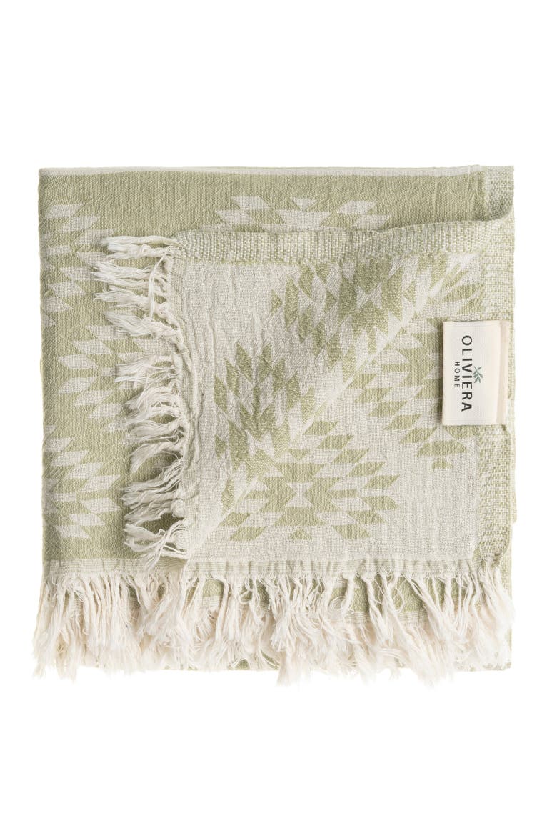 Turkish Cotton Hand Towel Bundles, Alternate, color, Sage Green