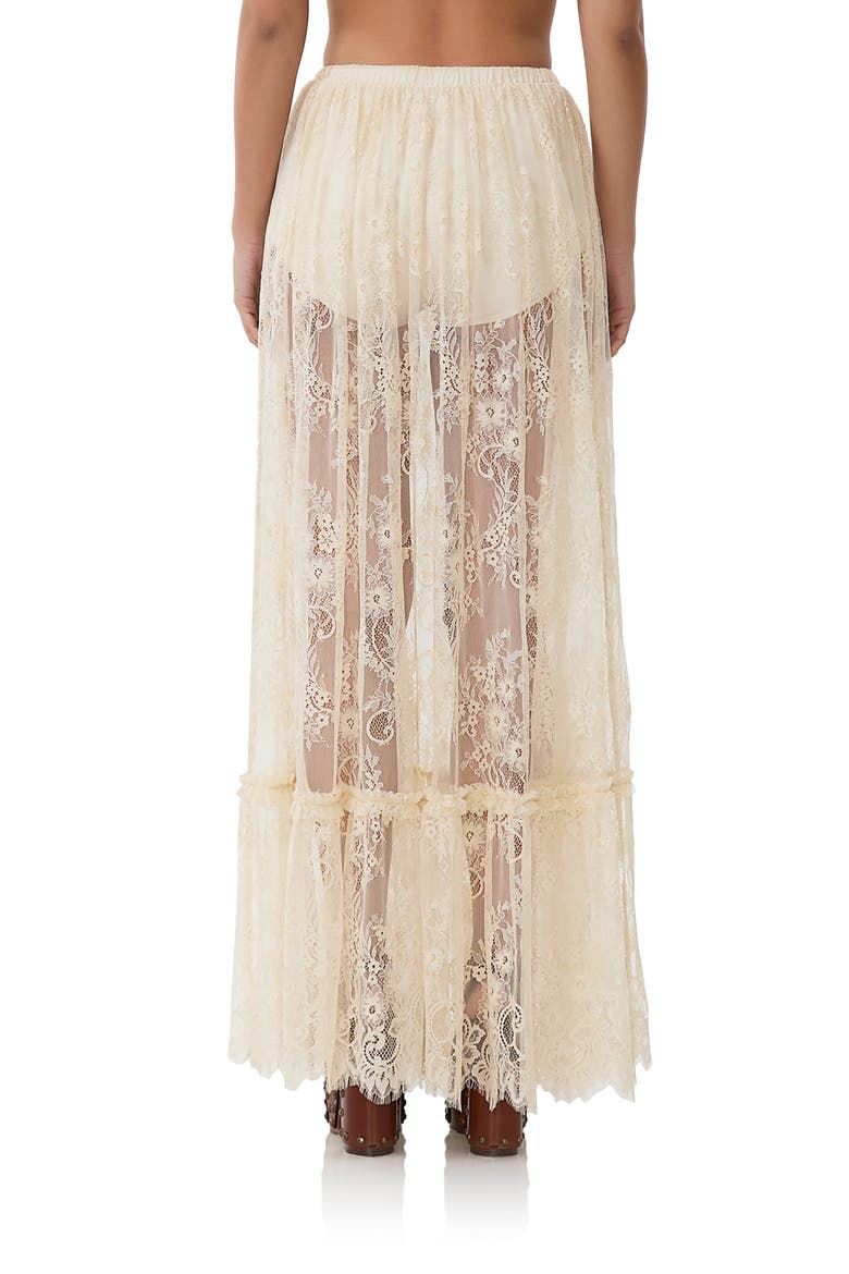 Allegra Sheer Lace Maxi Skirt, Alternate, color, BIRCH LACE
