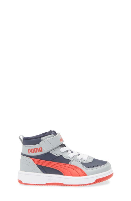 Puma Kids' Rebound Layup Sneaker In Club Navy-for All Time Red