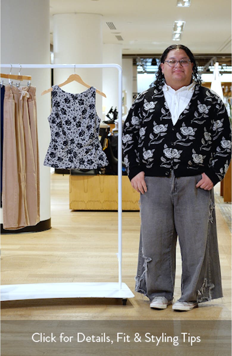 Cinched Boatneck Sleeveless Linen Top, sales video thumbnail