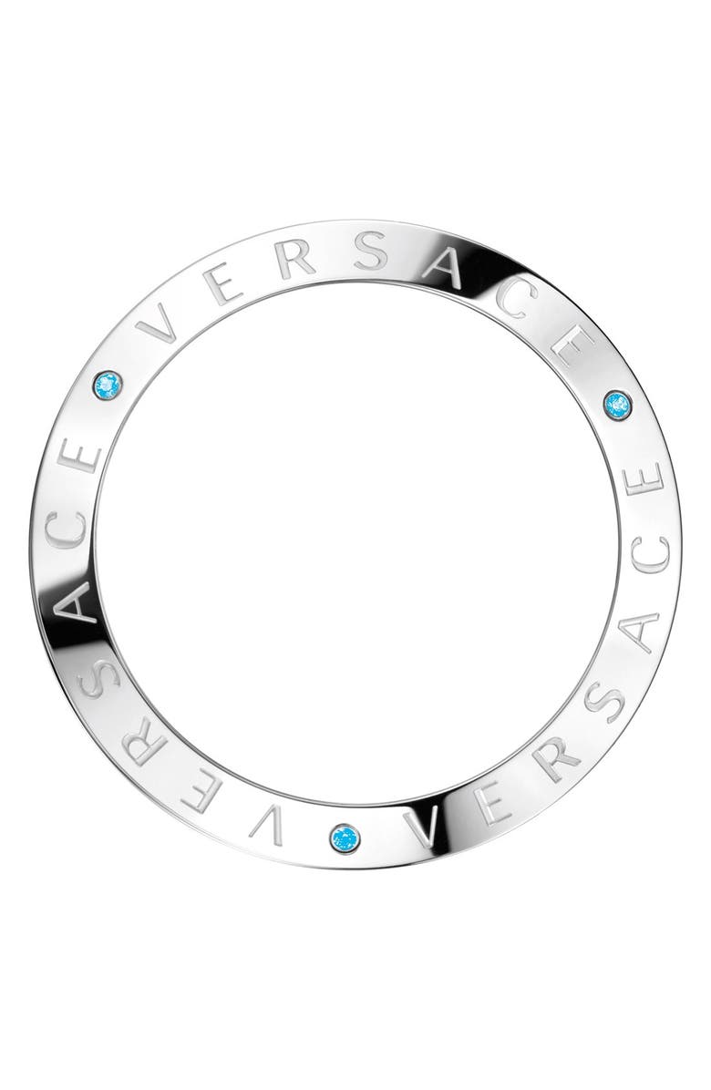 Versace 'V-Race Precious' Chronograph Leather Strap Watch, 42mm, Alternate, color,