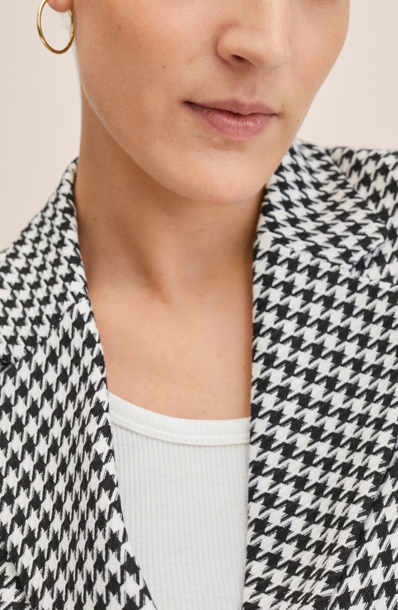 MANGO Houndstooth Blazer, Alternate, color,