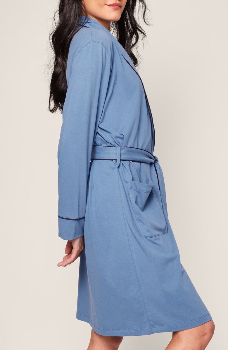Petite Plume Women's Luxe Pima Cotton Robe, Alternate, color, 