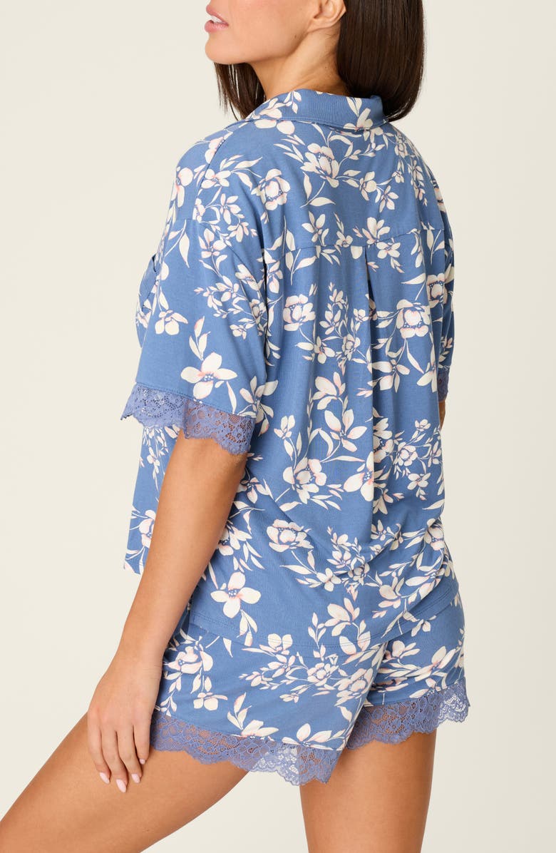 PJ Salvage Flora Dreams Short Pajamas, Alternate, color, Moonlight Blue