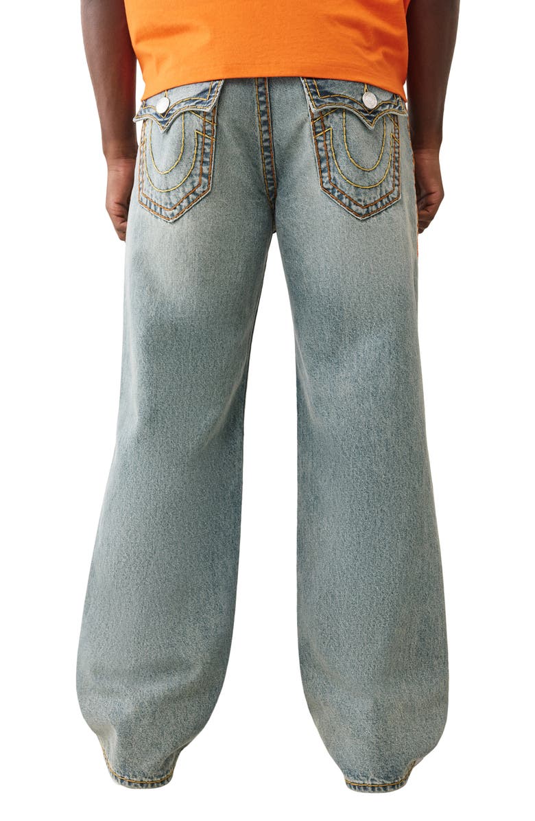 True Religion Vinny Super T Ultra Baggy Jeans, Alternate, color, Kelp Medium Wash