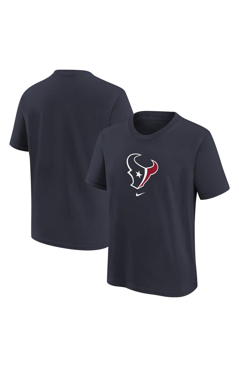 Nike Preschool Nike Navy Houston Texans Team Logo T-Shirt, Main, color, Navy