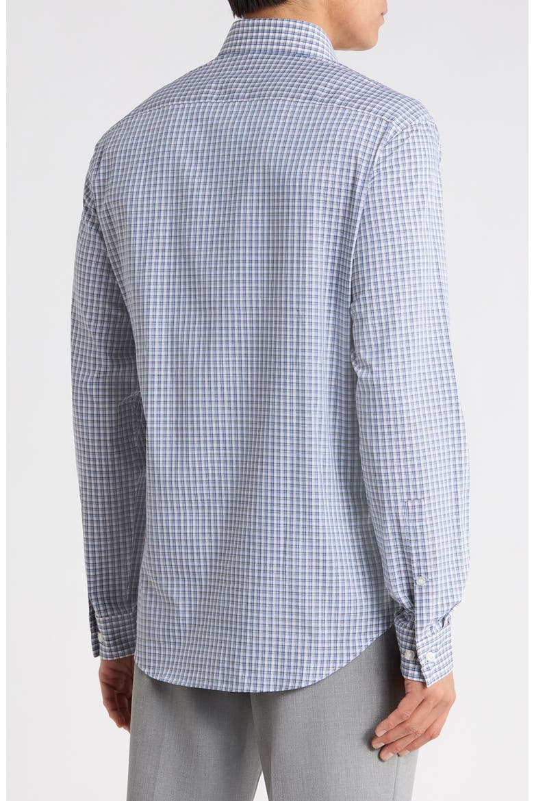 Slim Fit Stretch Dress Shirt, Alternate, color, GREEN MULTI