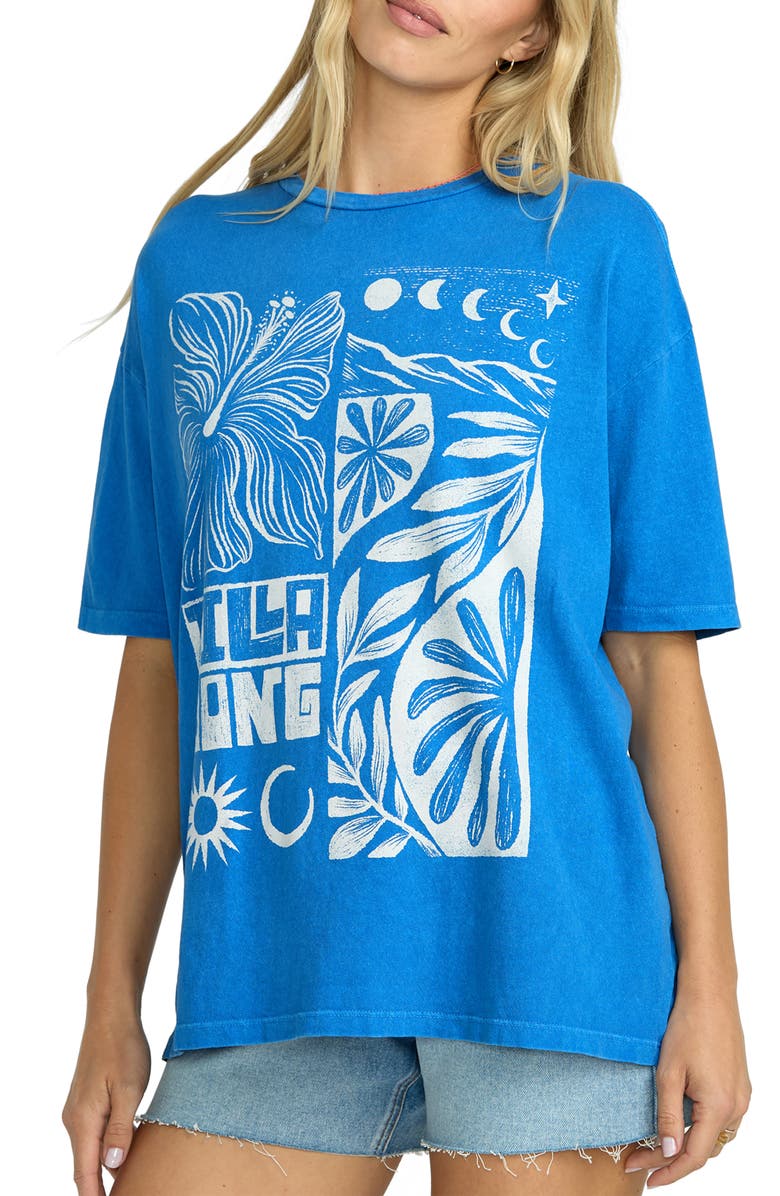 Billabong Summer Nights Oversize Cotton Graphic T-Shirt, Alternate, color,