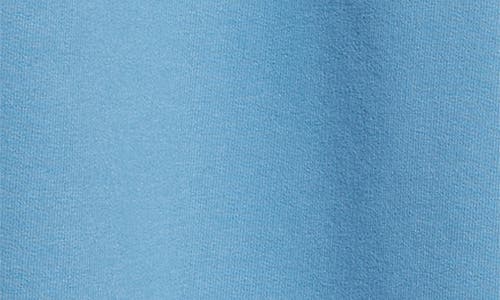 Stone Island Compass Patch Brushed Fleece Sweatpants In Blue