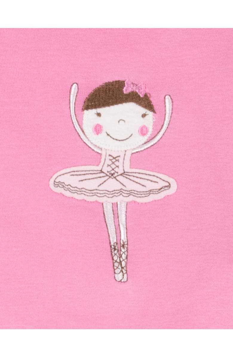 Leveret Girls 2-pc. Cotton Pajamas with Matching Doll Accessory - Unicorn & Fantasy Prints, Alternate, color, Ballerina Pink