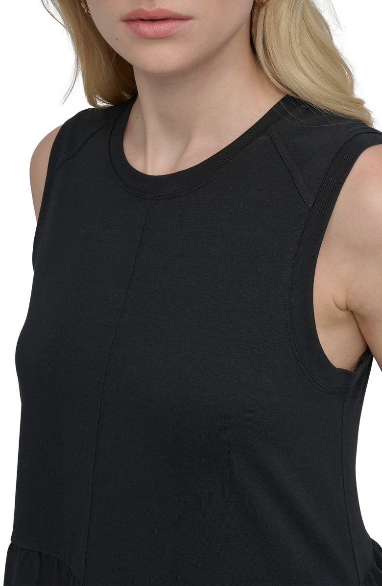 DKNY Sleeveless Stretch Cotton Dress, Alternate, color, 