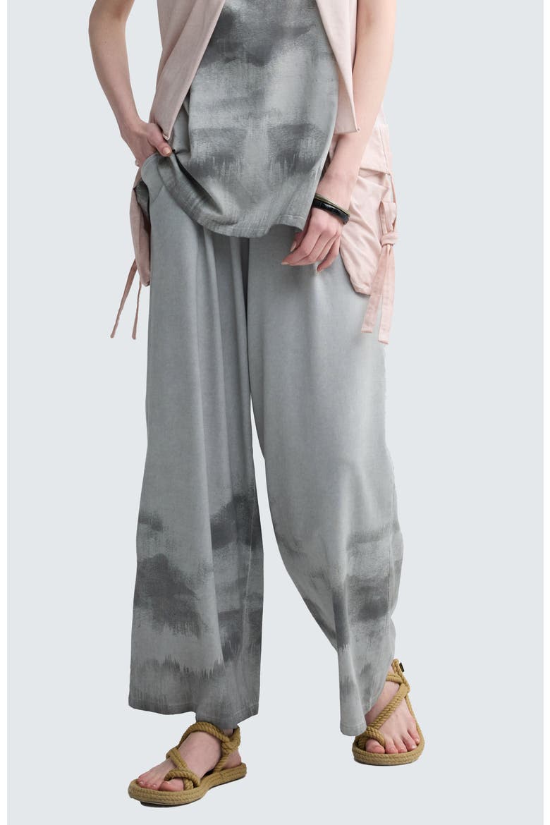 Daris Garment-Dyed A-Line Pants, Main, color, Ash Grey
