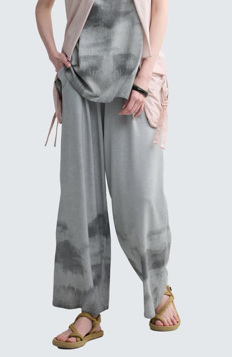 Daris Garment-Dyed A-Line Pants
