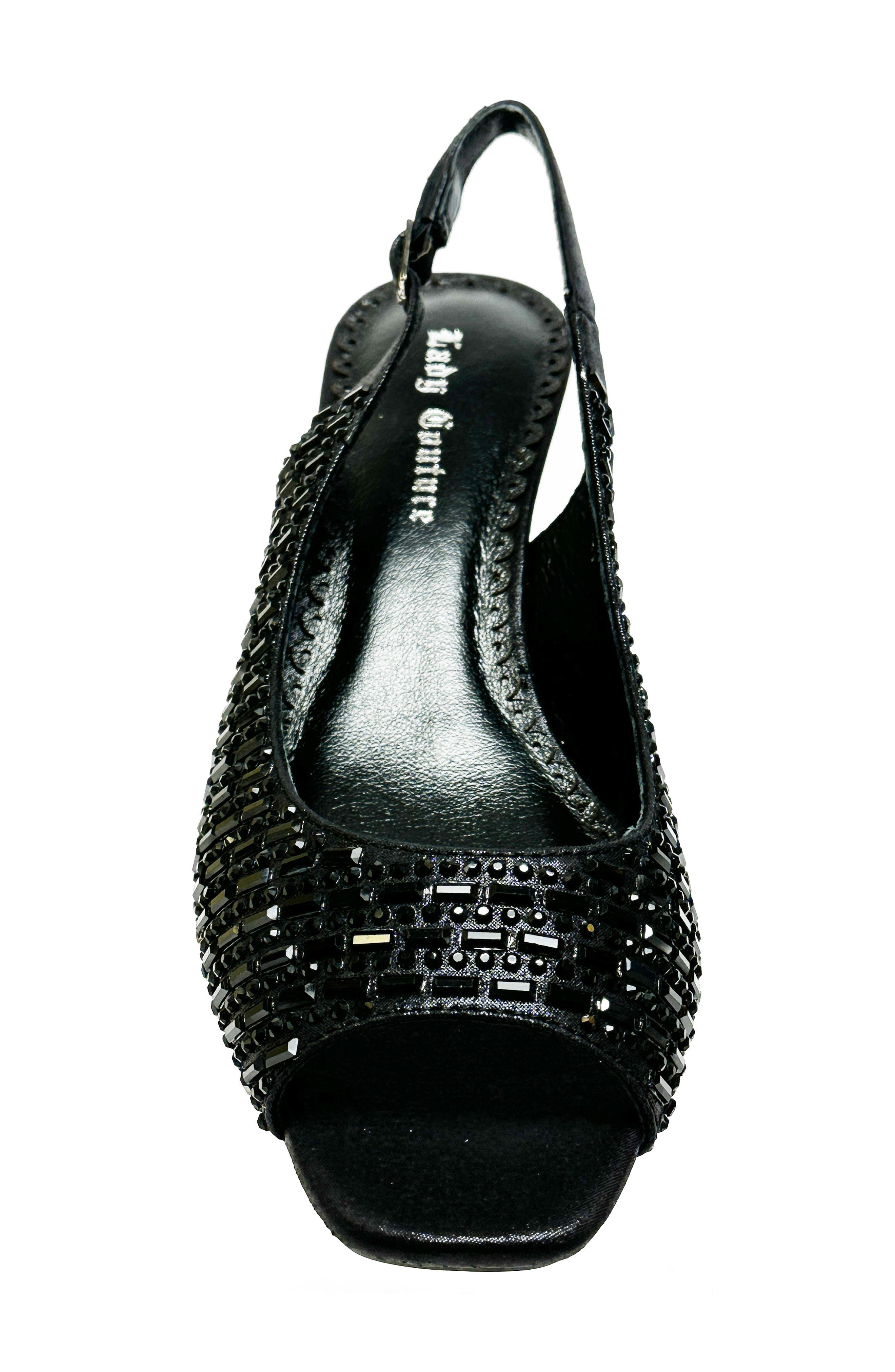 LADY COUTURE Queen Slingback Wedge Heel Sandal, Alternate, color, 