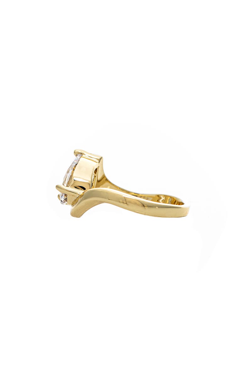 Teardrop Stone Ring, Alternate, color, GOLD/ CUBIC ZIRCONIA