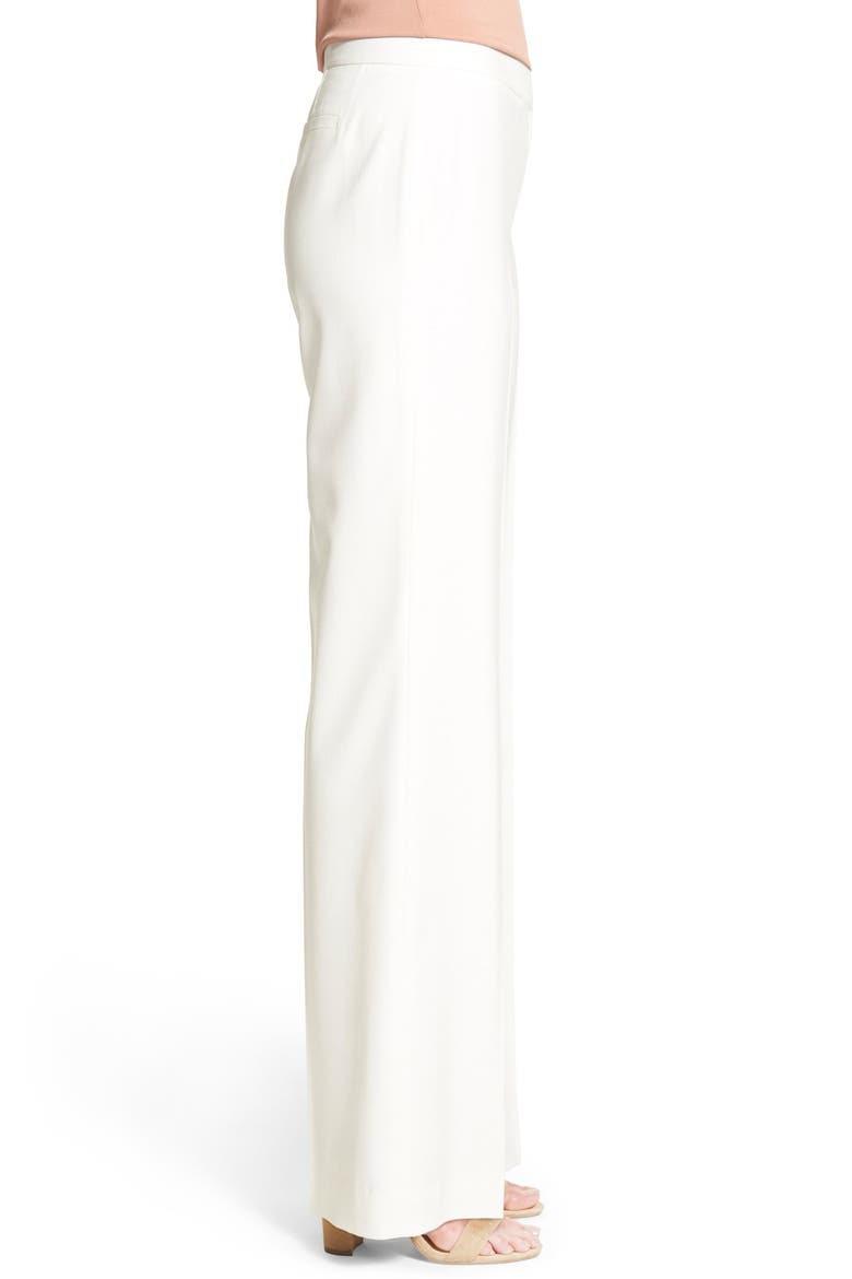 'Papyrus Weave' Wide Leg Trousers, Alternate, color, IVORY CLOUD