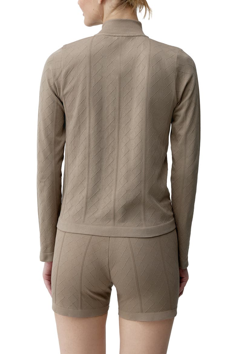 Ares Seamless Sports Jacket, Alternate, color, Taupe