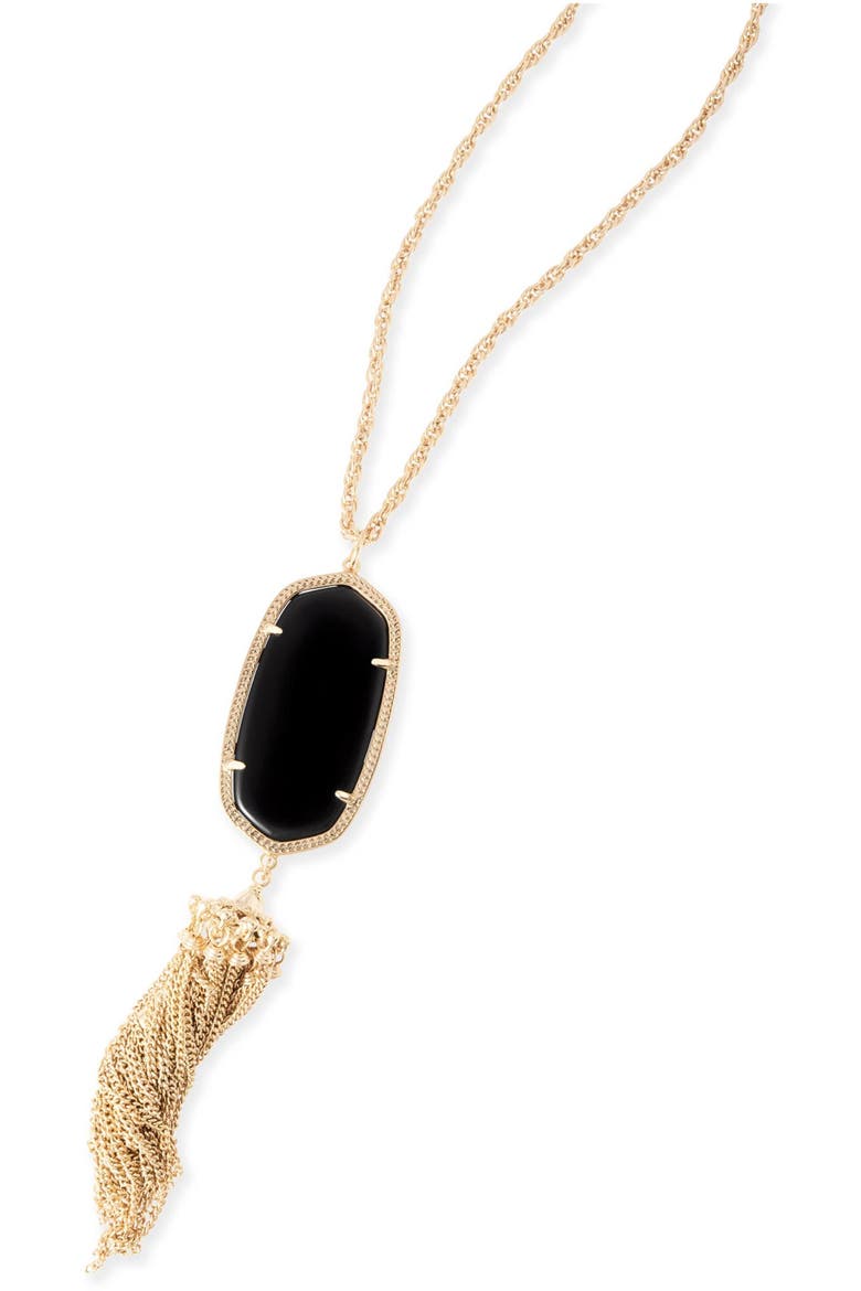 Rayne Pendant Necklace, Alternate, color, GOLD/ BLACK