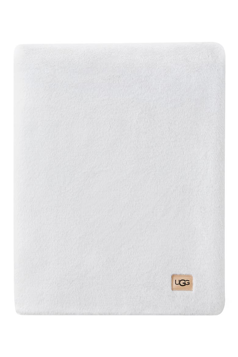 Lanai Fleece Throw Blanket, Main, color, STONE