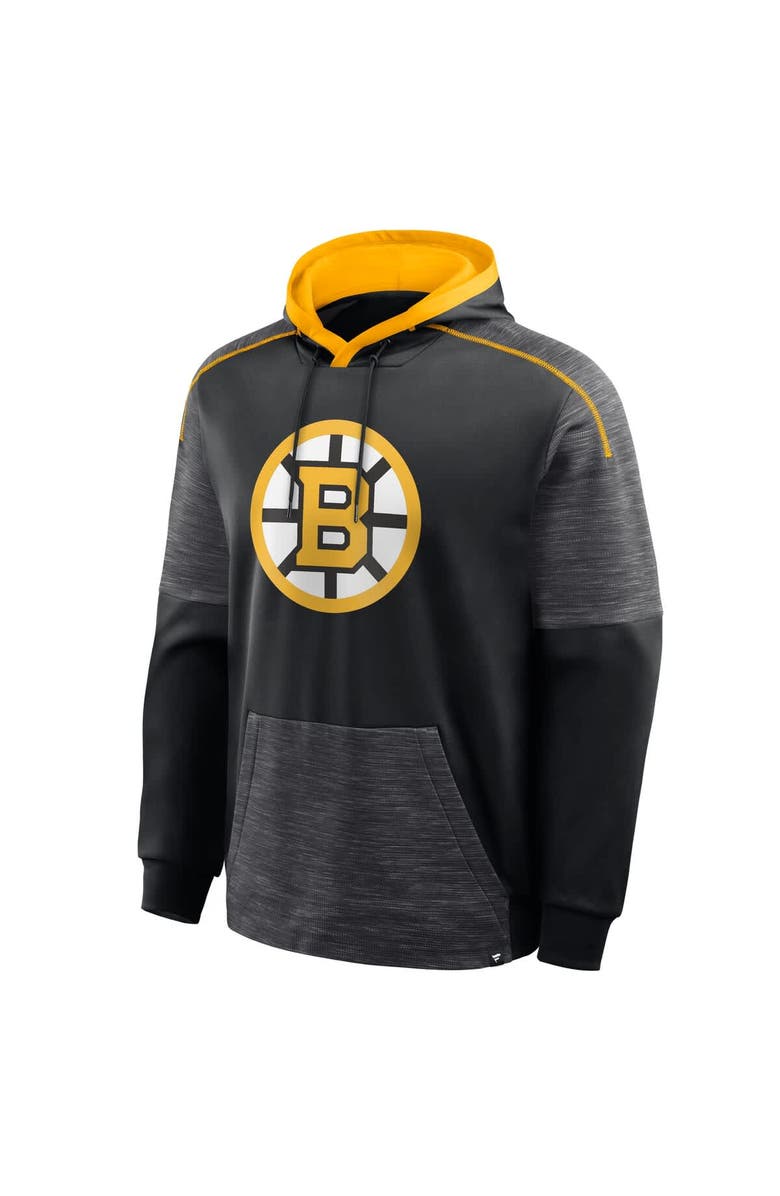 FANATICS Men's Fanatics Black Boston Bruins Goaltender Defender Pullover Hoodie, Alternate, color, Black