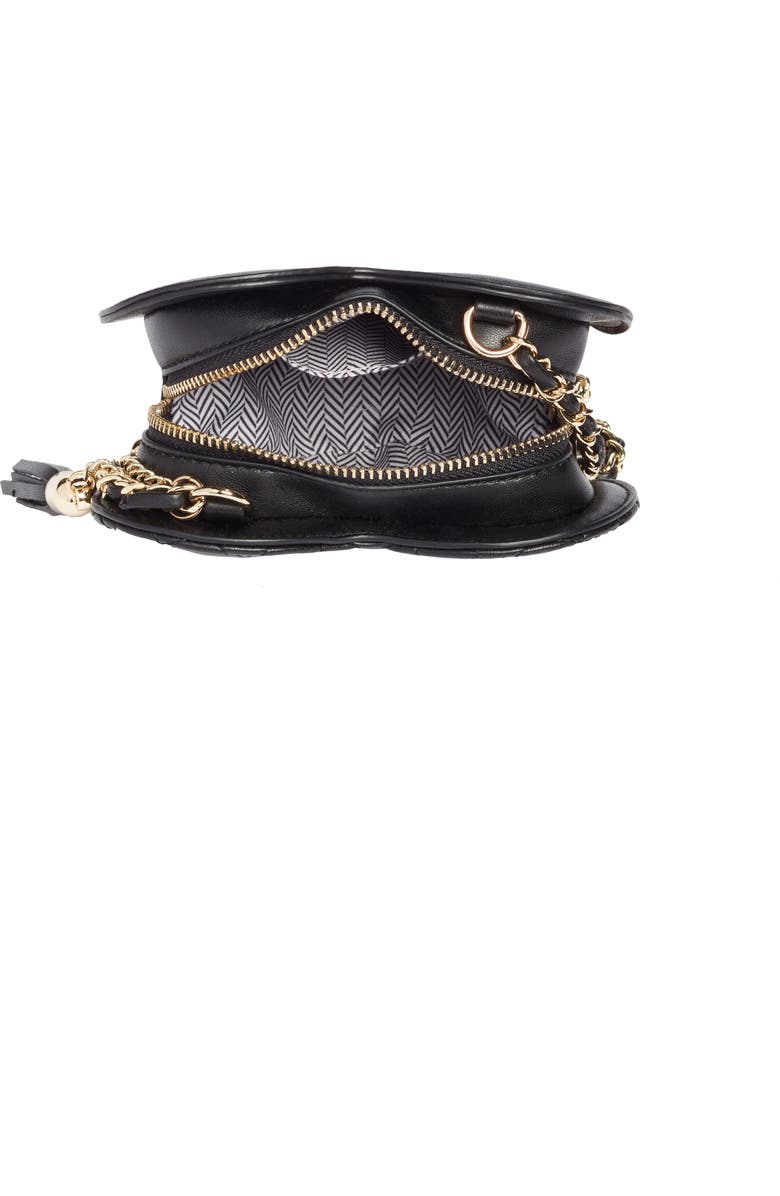 Mali + Lili Quilted Heart Vegan Leather Crossbody Bag, Alternate, color,