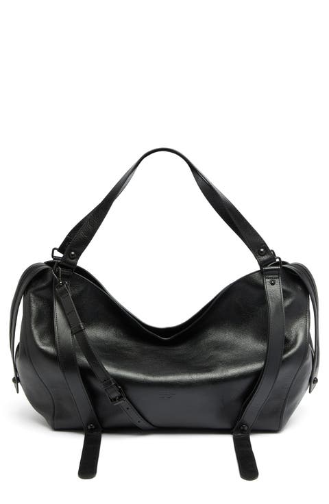 D-One Top Handle Leather Bag