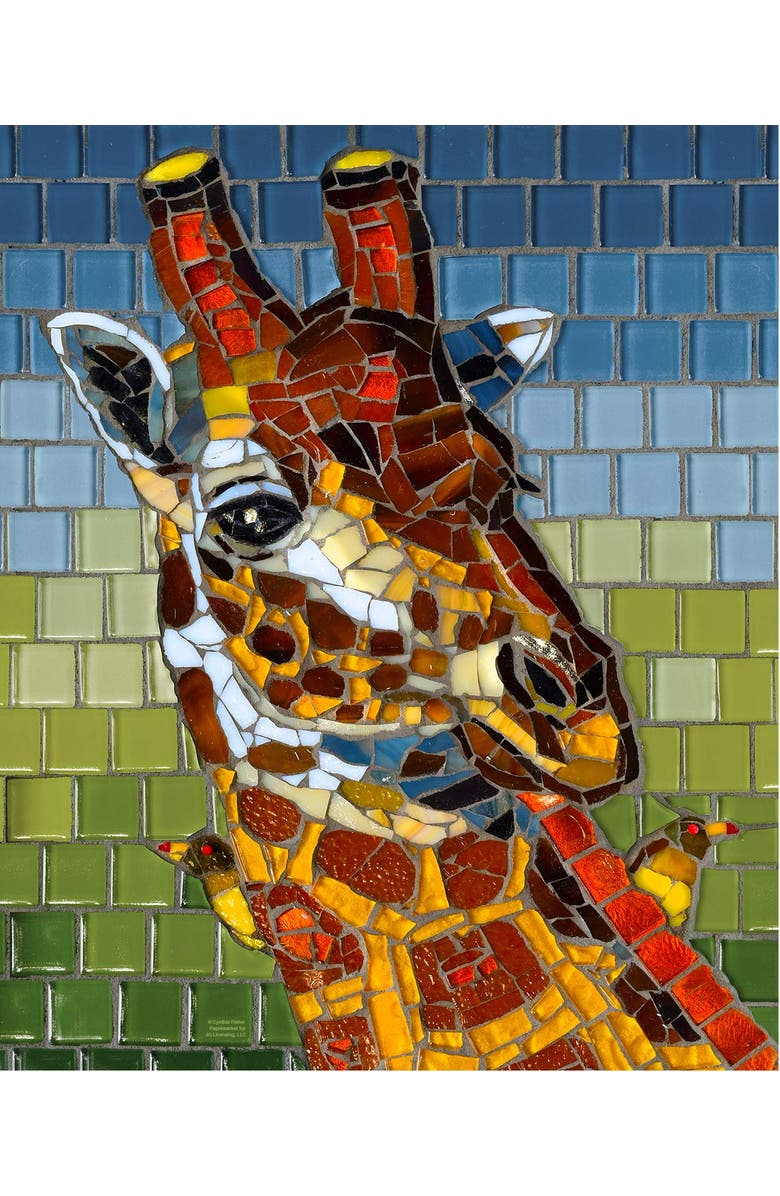 Sunsout Stained Glass Giraffe 1000 piece Jigsaw Puzzle for Adults, Alternate, color, Multicolor
