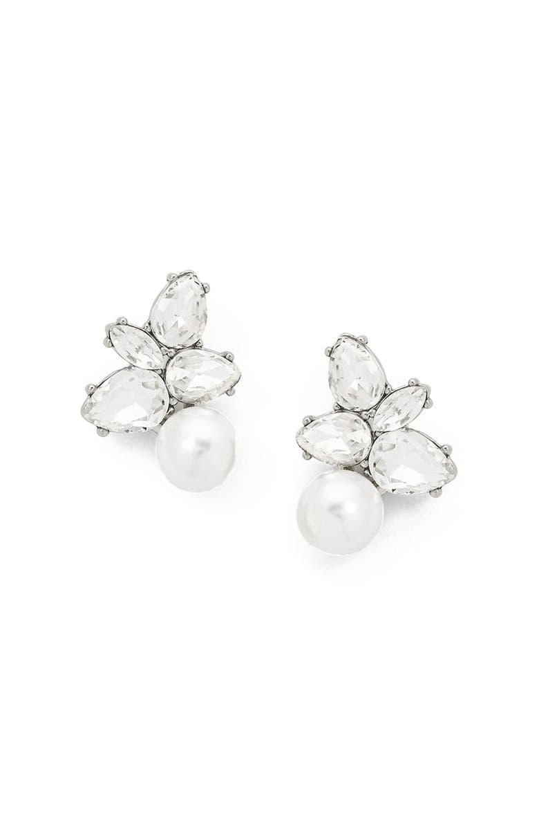 Olive & Piper Remi Studs, Main, color, Silver