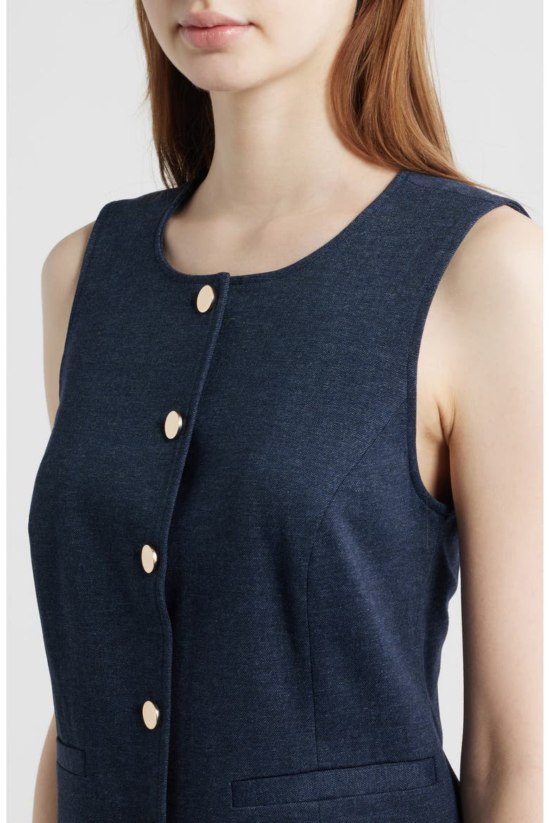 Scoop Neck Vest, Alternate, color, INDIGO