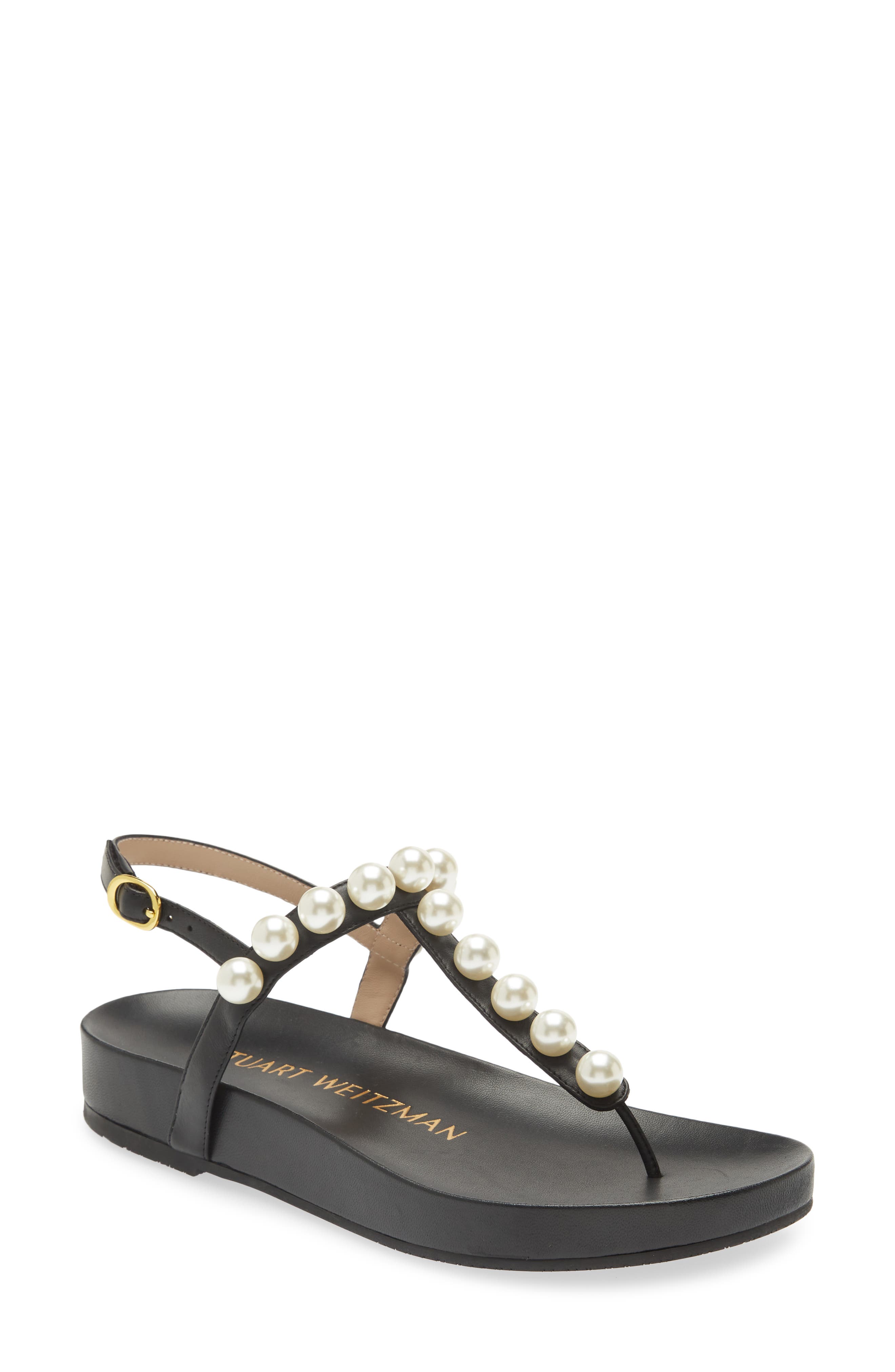 Goldie Summer Sandal, Main, color, BLACK