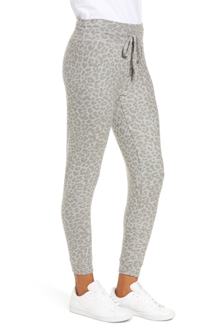 Print Lounge Jogger Pants, Alternate, color, CHAI COCOA BROWN LEOPARD