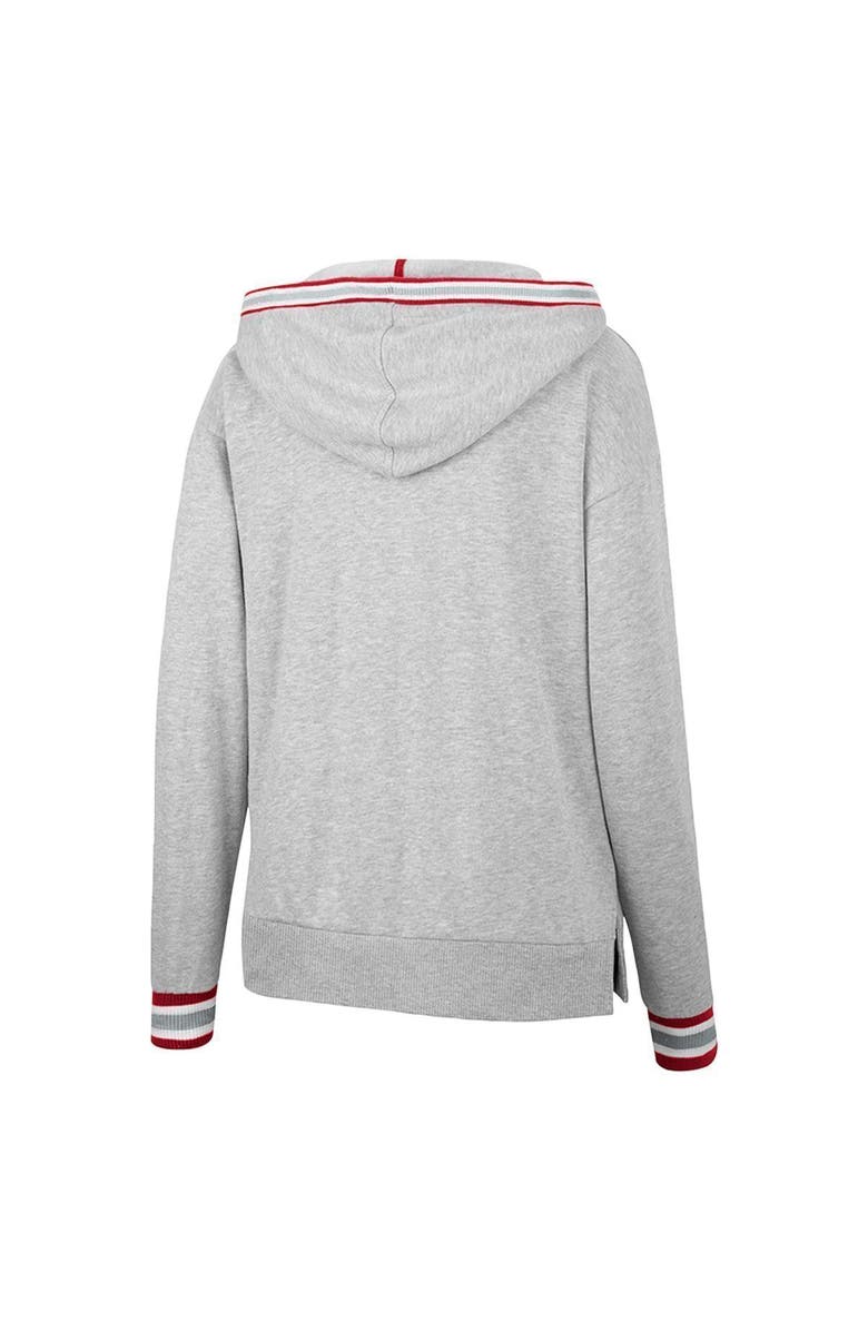 COLOSSEUM Women's Colosseum Heathered Gray Alabama Crimson Tide Andy V-Neck Pullover Hoodie, Alternate, color, 